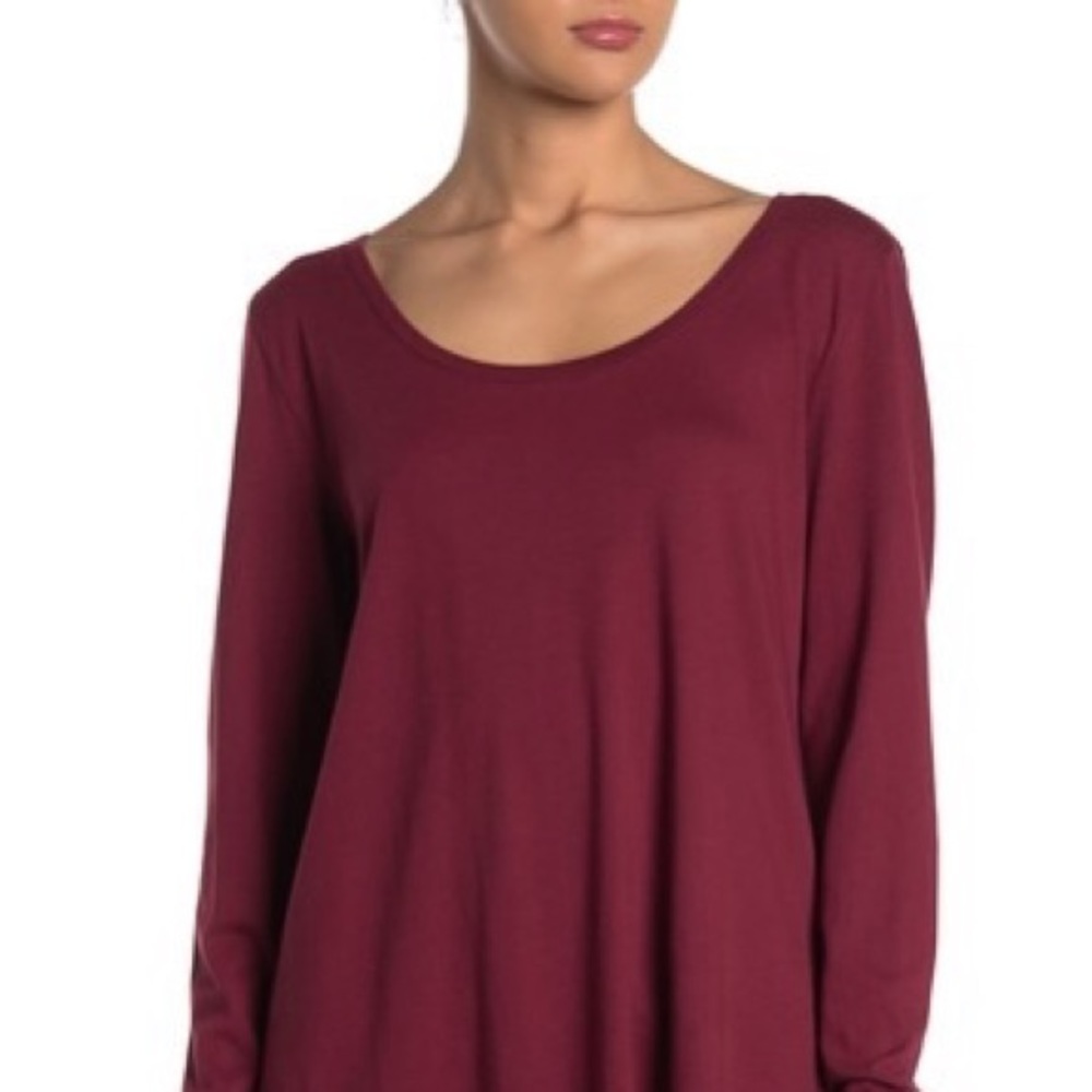 Abound Scoop Neck Long Sleeve Top
